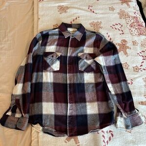 Men's Plaid Casual Button Down Shirt